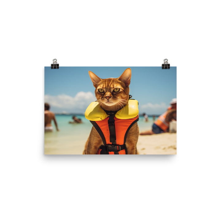 Abyssinian Lifeguard Photo paper poster - PosterfyAI.com