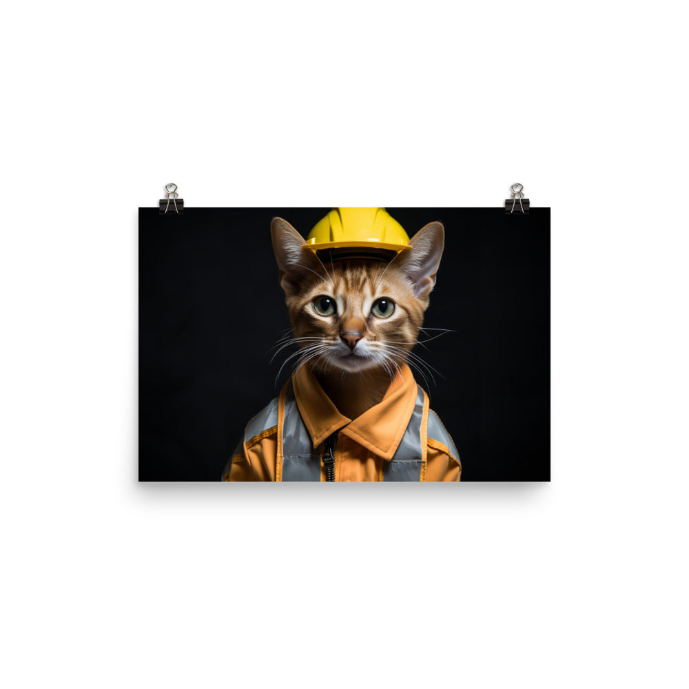Abyssinian Contractor Photo paper poster - PosterfyAI.com