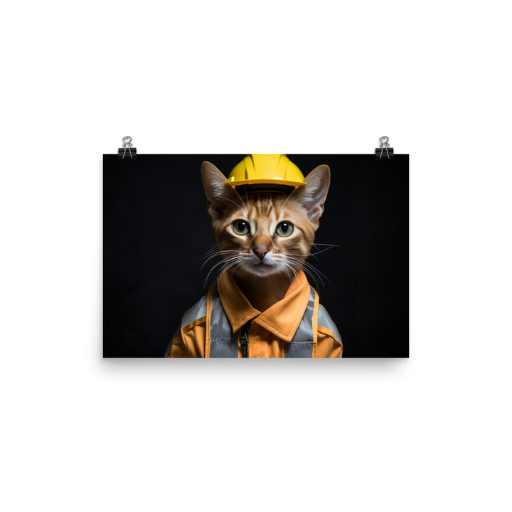 Abyssinian Contractor Photo paper poster - PosterfyAI.com