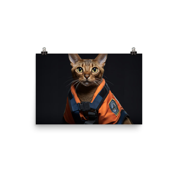 Abyssinian Paramedic Photo paper poster - PosterfyAI.com