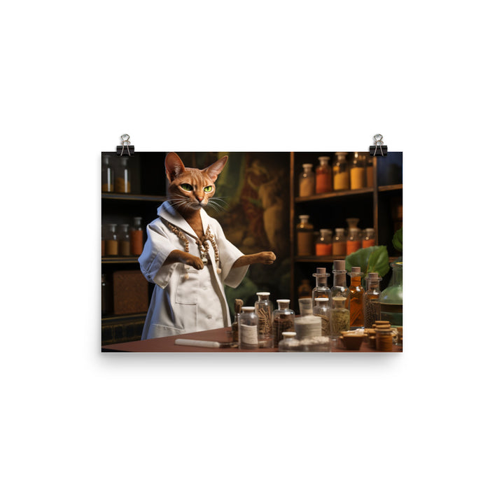 Abyssinian Pharmacist Photo paper poster - PosterfyAI.com