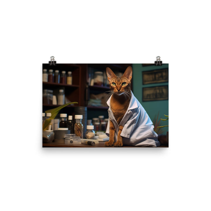 Abyssinian Pharmacist Photo paper poster - PosterfyAI.com