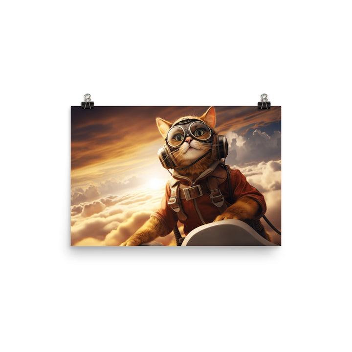Abyssinian Pilot Photo paper poster - PosterfyAI.com