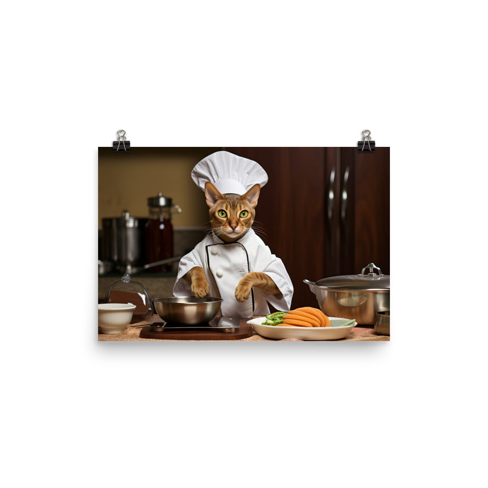 Abyssinian Chef Photo paper poster - PosterfyAI.com