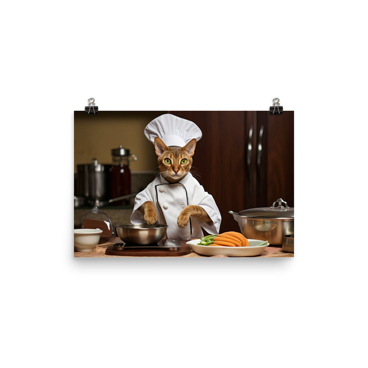 Abyssinian Chef Photo paper poster - PosterfyAI.com