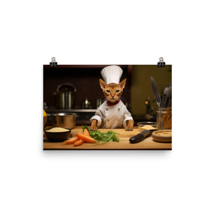 Abyssinian Chef Photo paper poster - PosterfyAI.com