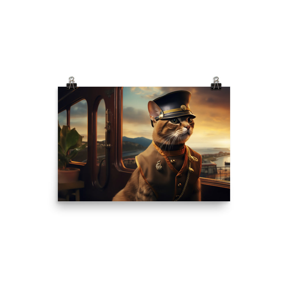 Abyssinian Transit Operator Photo paper poster - PosterfyAI.com