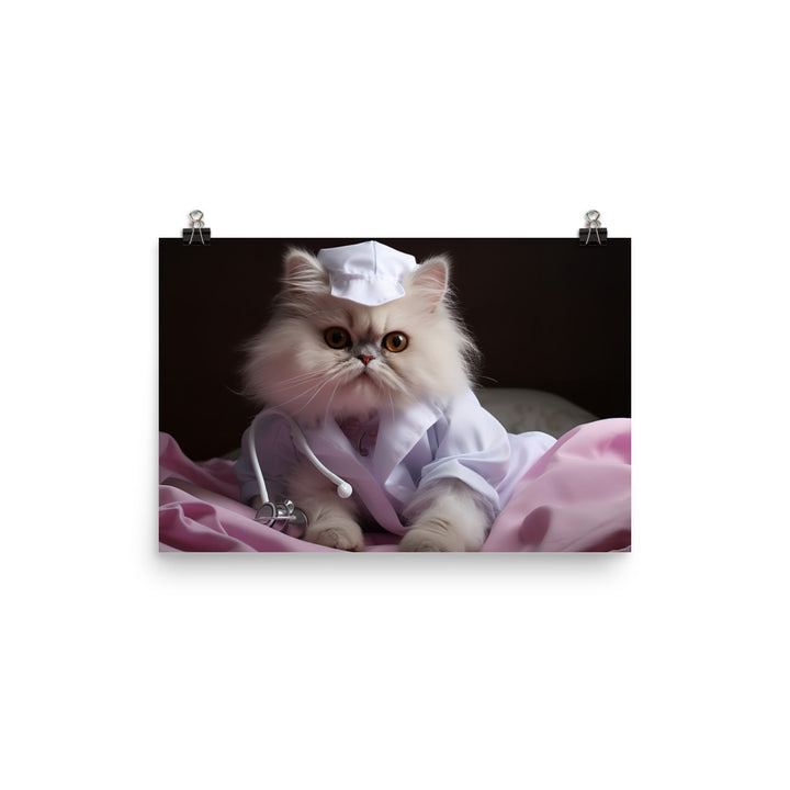 Persian Nurse Photo paper poster - PosterfyAI.com