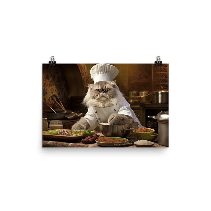 Persian Chef Photo paper poster - PosterfyAI.com