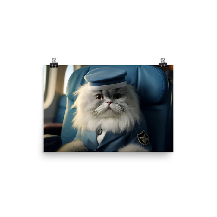 Persian Cabin Crew Photo paper poster - PosterfyAI.com