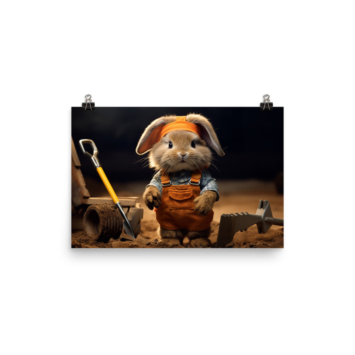 Lionhead Contractor Photo paper poster - PosterfyAI.com