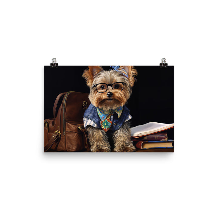 Yorkshire Terrier Student Photo paper poster - PosterfyAI.com