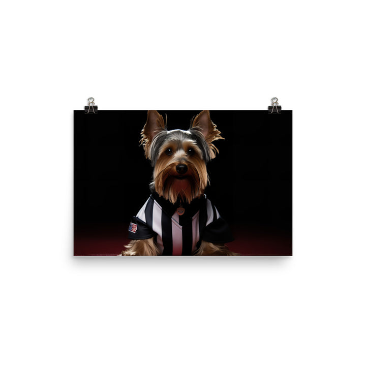 Yorkshire Terrier Referee Photo paper poster - PosterfyAI.com