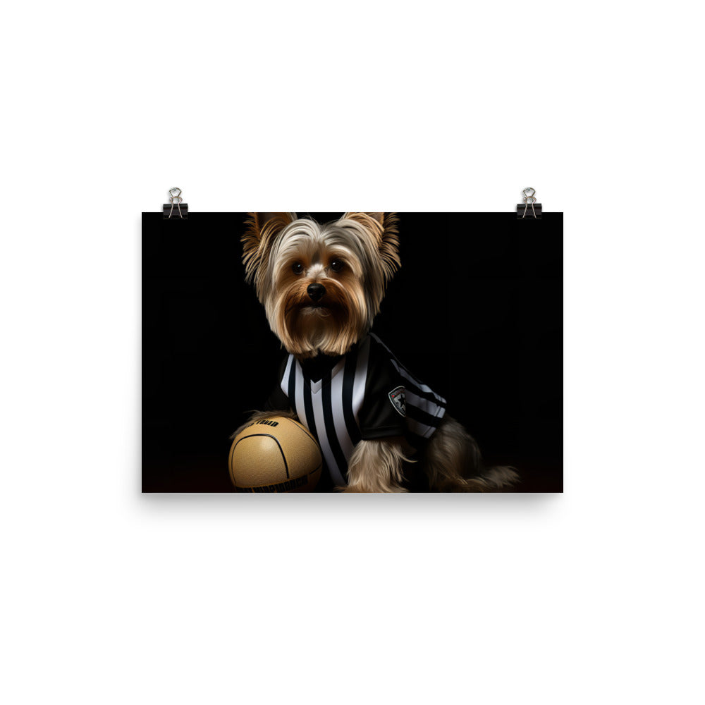 Yorkshire Terrier Referee Photo paper poster - PosterfyAI.com