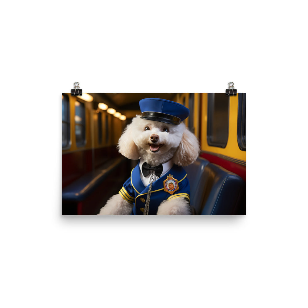 Poodle Transit Operator Photo paper poster - PosterfyAI.com