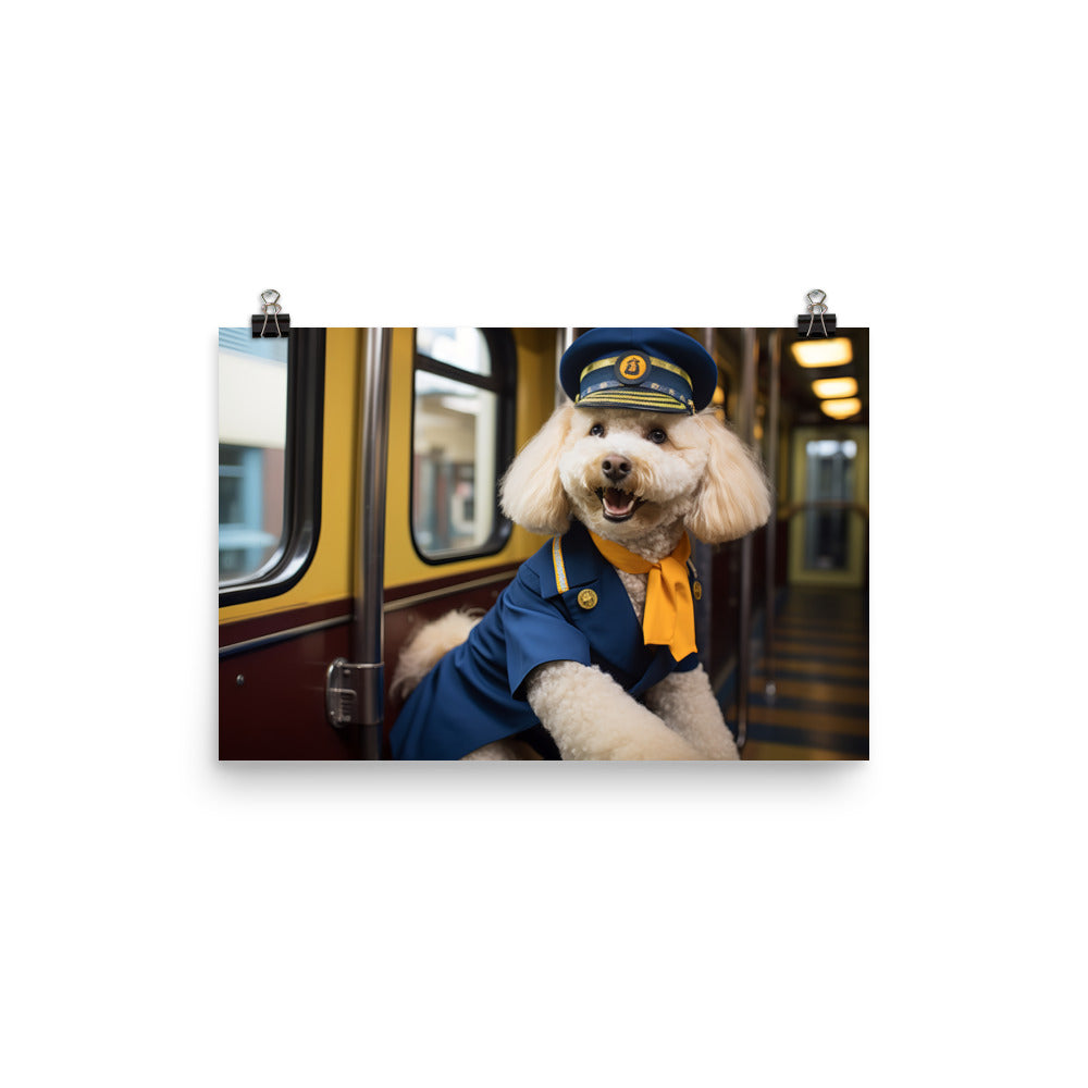 Poodle Transit Operator Photo paper poster - PosterfyAI.com