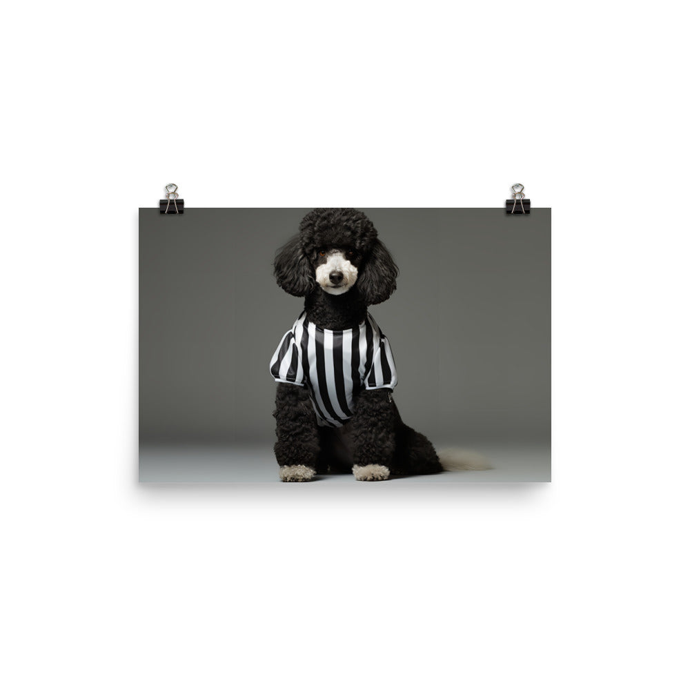 Poodle Referee Photo paper poster - PosterfyAI.com