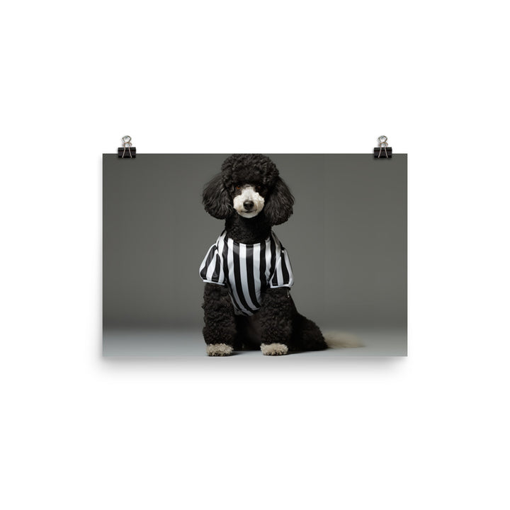 Poodle Referee Photo paper poster - PosterfyAI.com