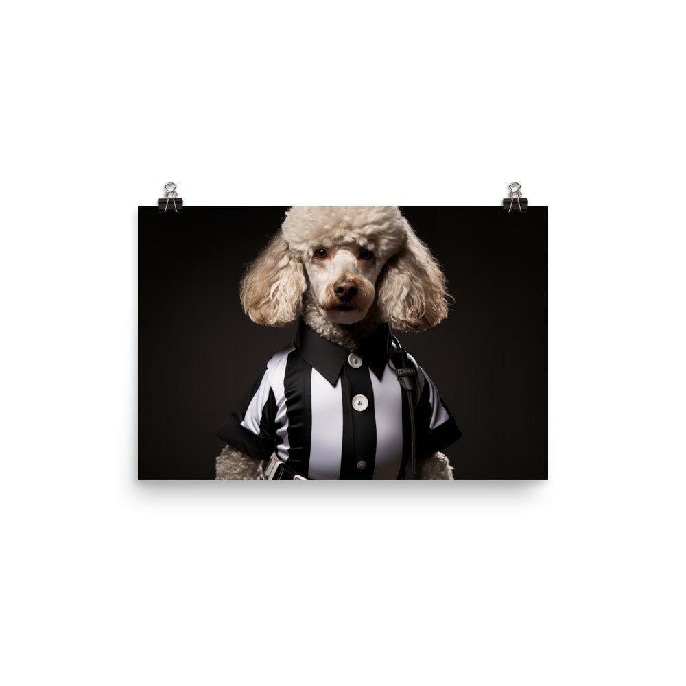 Poodle Referee Photo paper poster - PosterfyAI.com