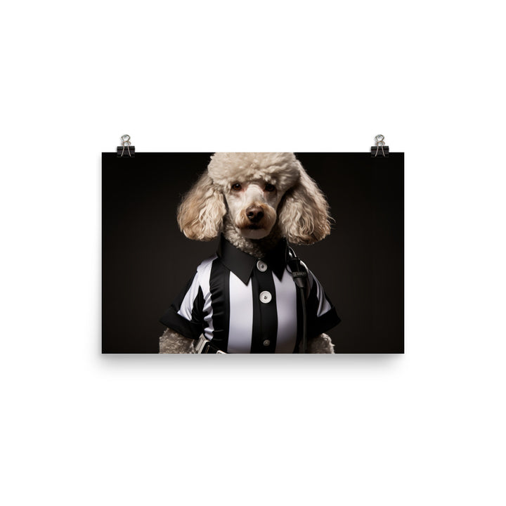 Poodle Referee Photo paper poster - PosterfyAI.com