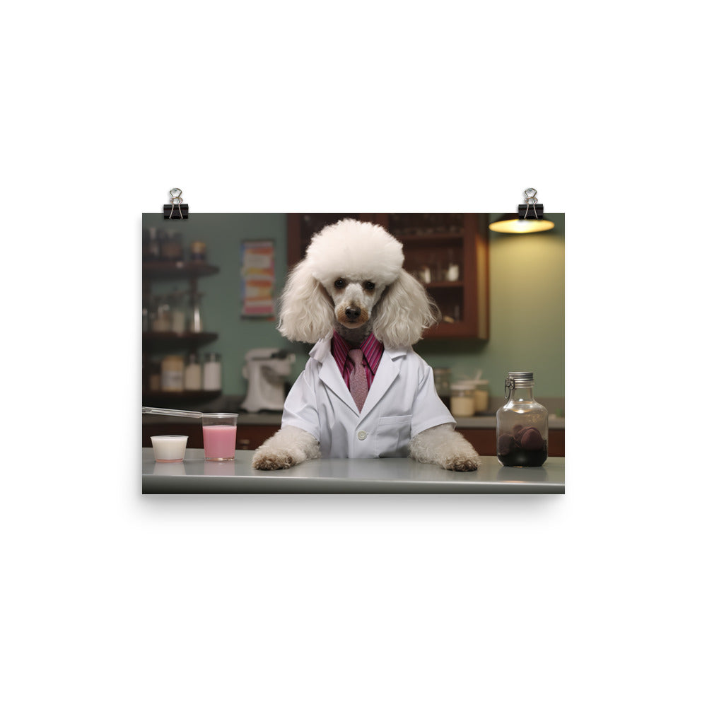 Poodle Pharmacist Photo paper poster - PosterfyAI.com