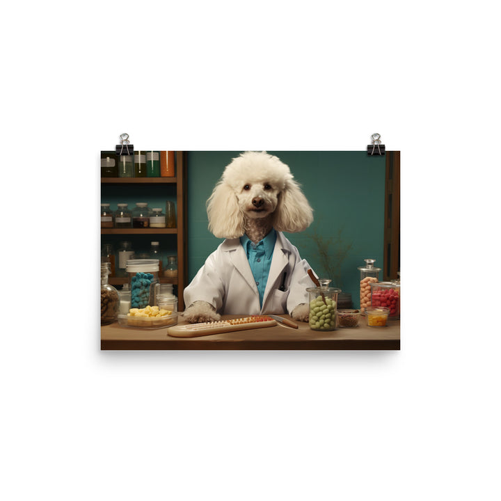 Poodle Pharmacist Photo paper poster - PosterfyAI.com