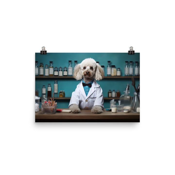 Poodle Pharmacist Photo paper poster - PosterfyAI.com