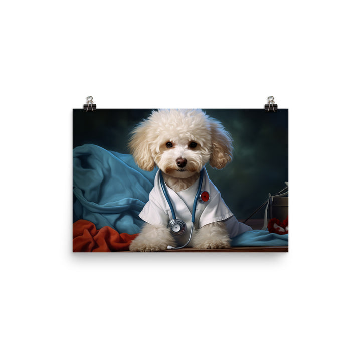 Poodle Nurse Photo paper poster - PosterfyAI.com