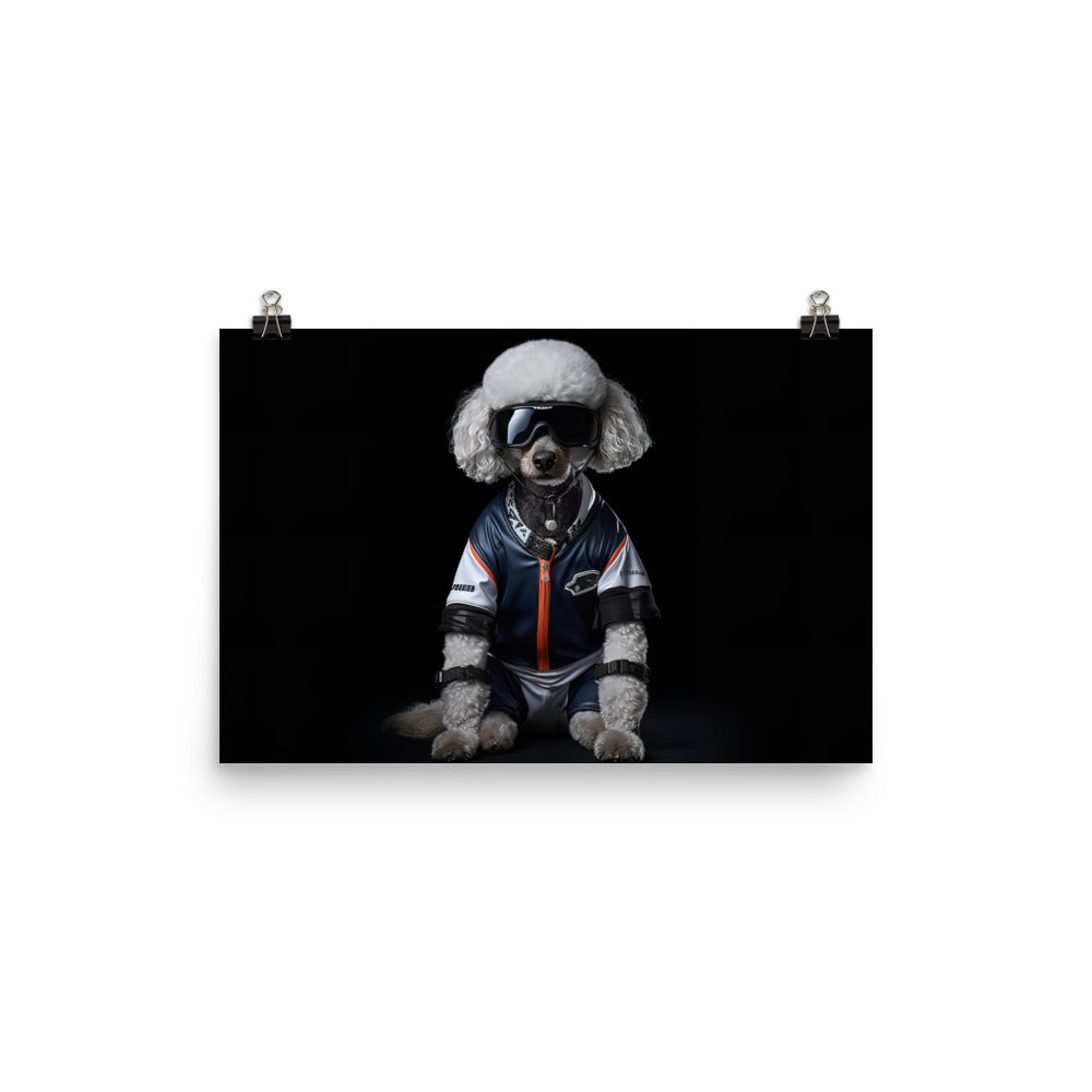 Poodle Motorsport Athlete Photo paper poster - PosterfyAI.com