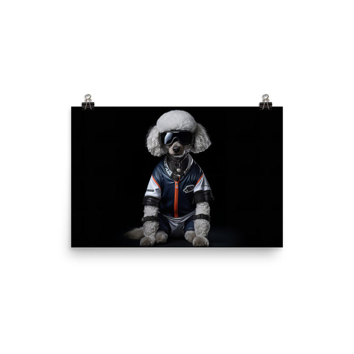Poodle Motorsport Athlete Photo paper poster - PosterfyAI.com