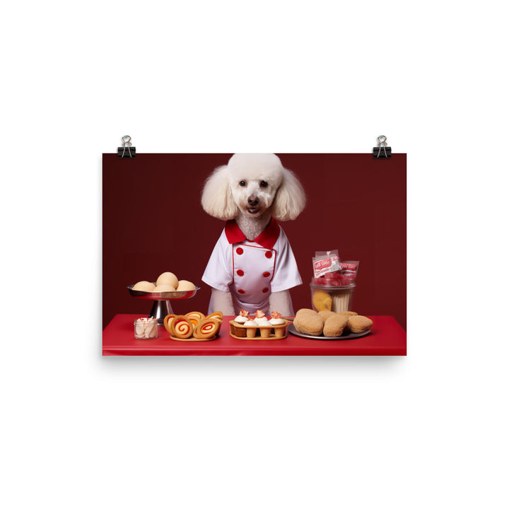 Poodle Fast Food Crew Photo paper poster - PosterfyAI.com