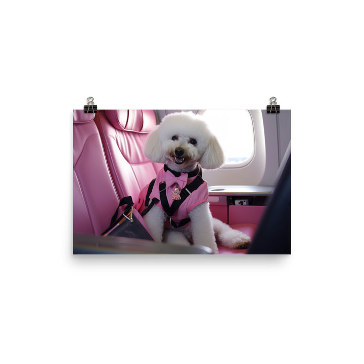 Poodle Cabin Crew Photo paper poster - PosterfyAI.com