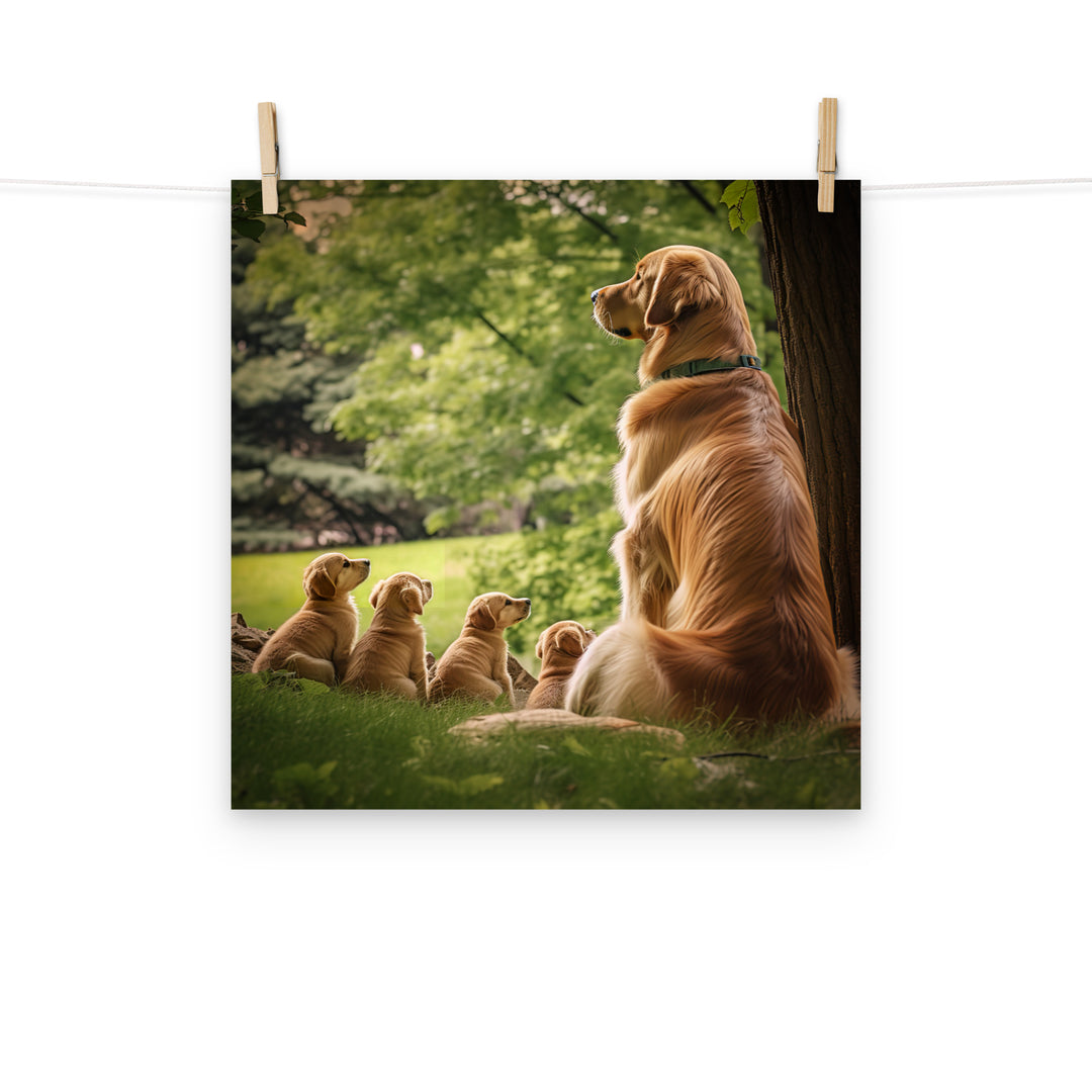 Golden Retriever Photo paper poster - PosterfyAI.com