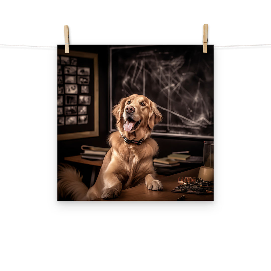 Golden Retriever Photo paper poster - PosterfyAI.com