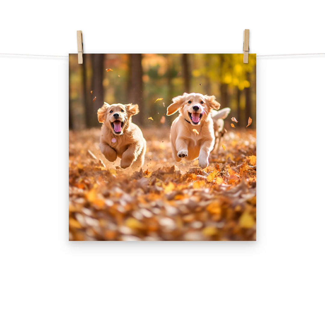 Golden Retriever Photo paper poster - PosterfyAI.com