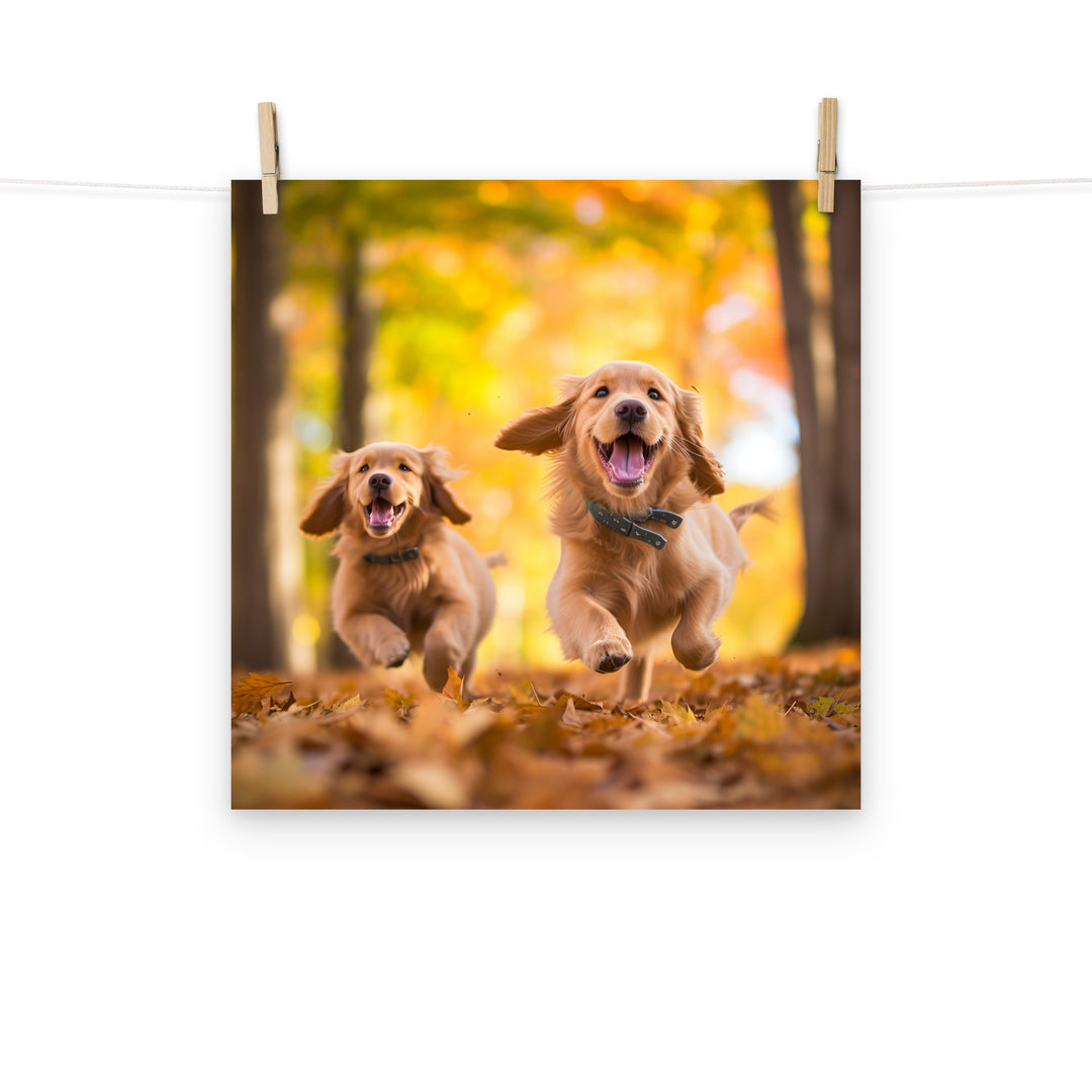 Golden Retriever Photo paper poster - PosterfyAI.com