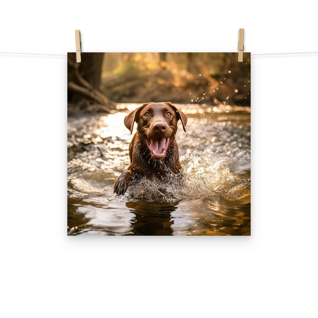 Labrador Retriever Photo paper poster - PosterfyAI.com