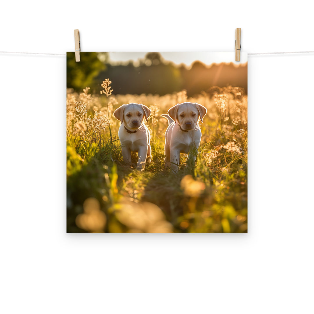 Labrador Retriever Photo paper poster - PosterfyAI.com