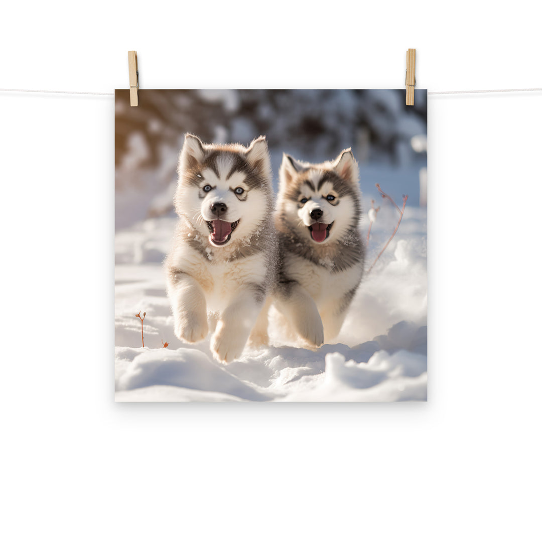 Alaskan Malamute Photo paper poster - PosterfyAI.com