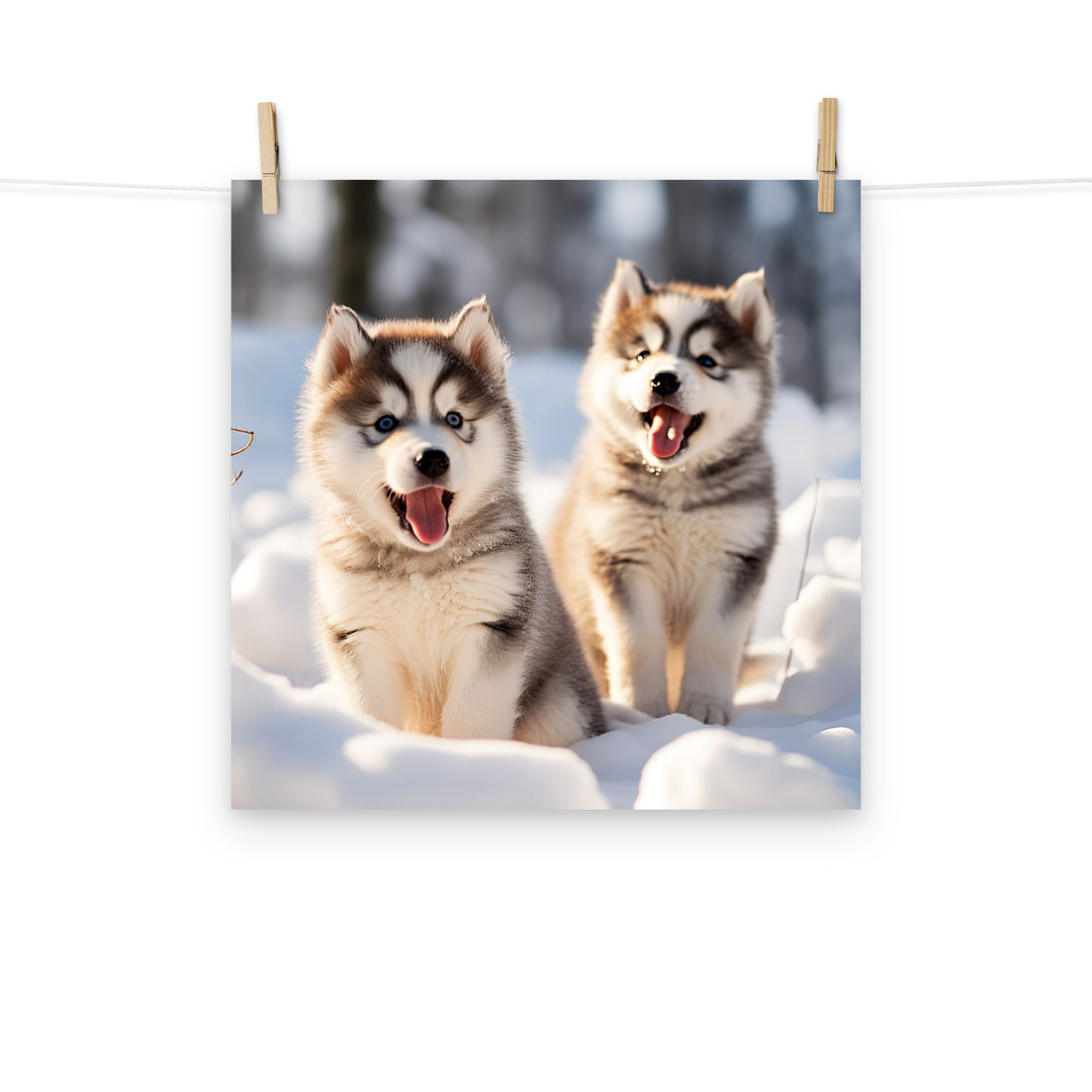 Alaskan Malamute Photo paper poster - PosterfyAI.com