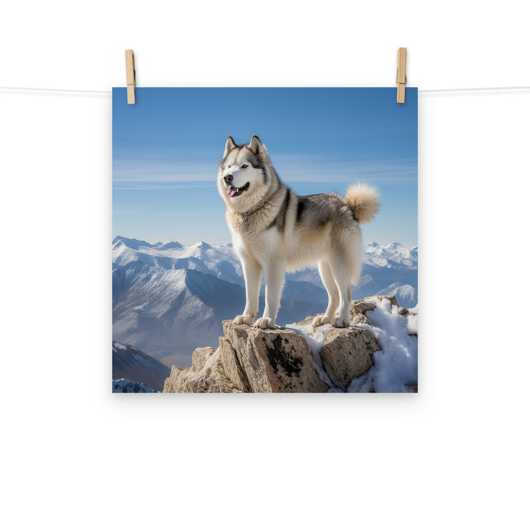 Alaskan Malamute Photo paper poster - PosterfyAI.com