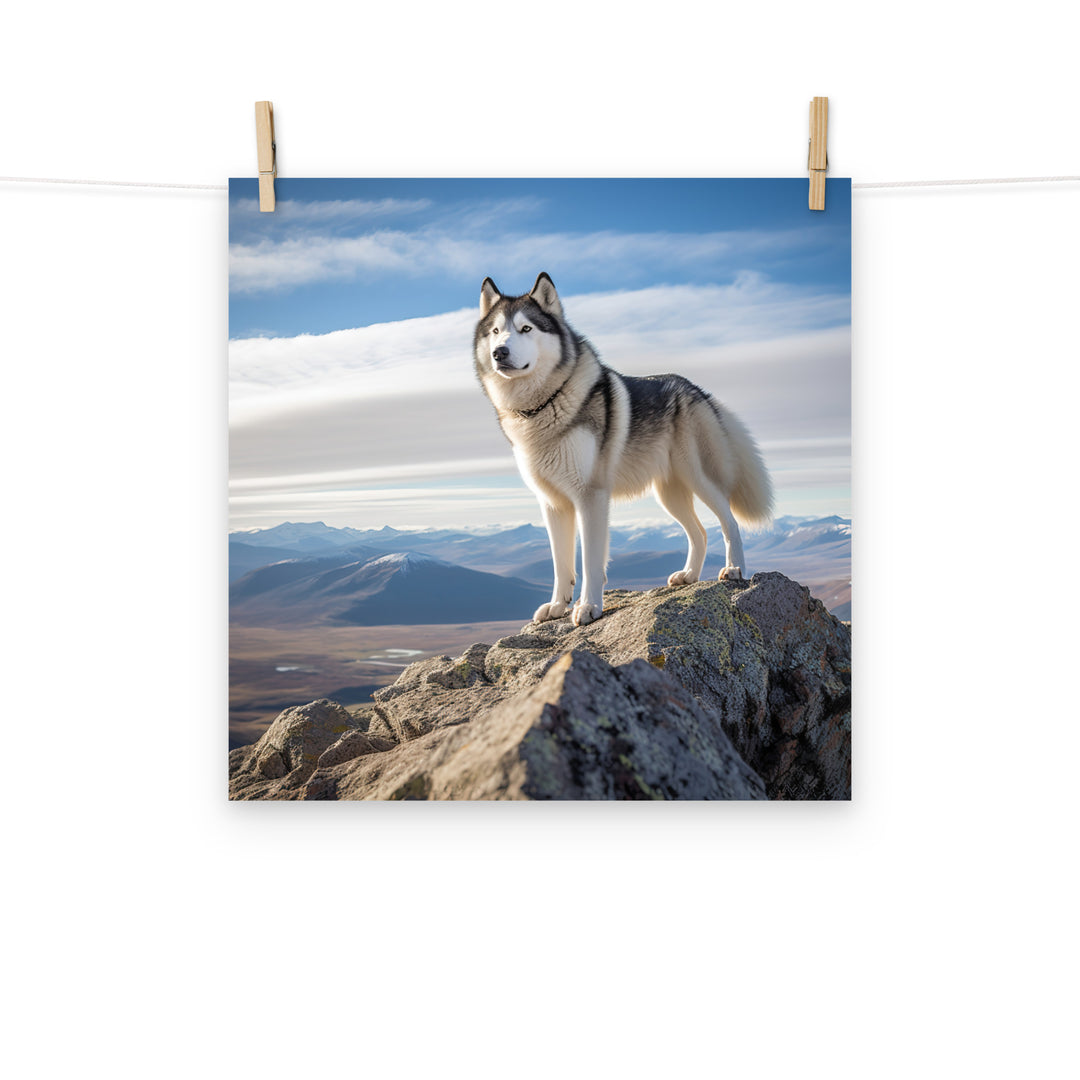 Alaskan Malamute Photo paper poster - PosterfyAI.com