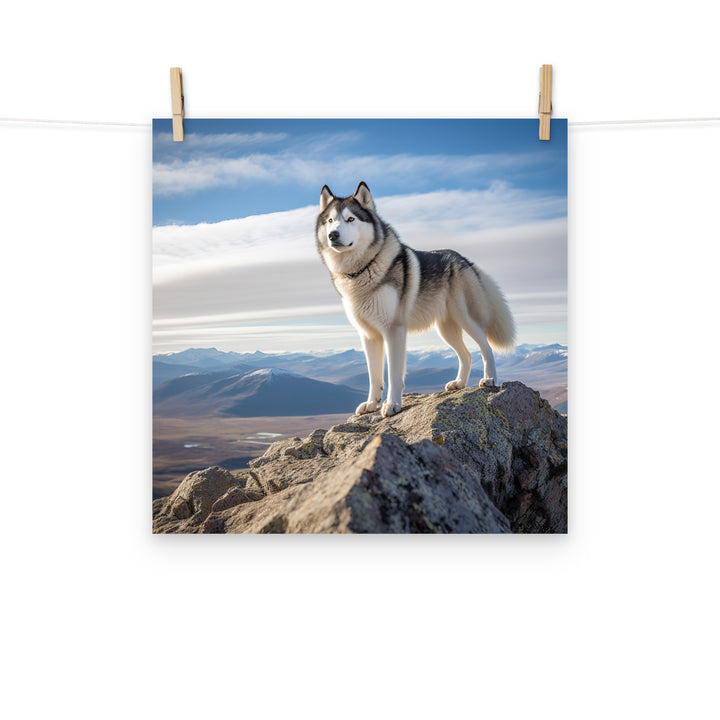 Alaskan Malamute Photo paper poster - PosterfyAI.com