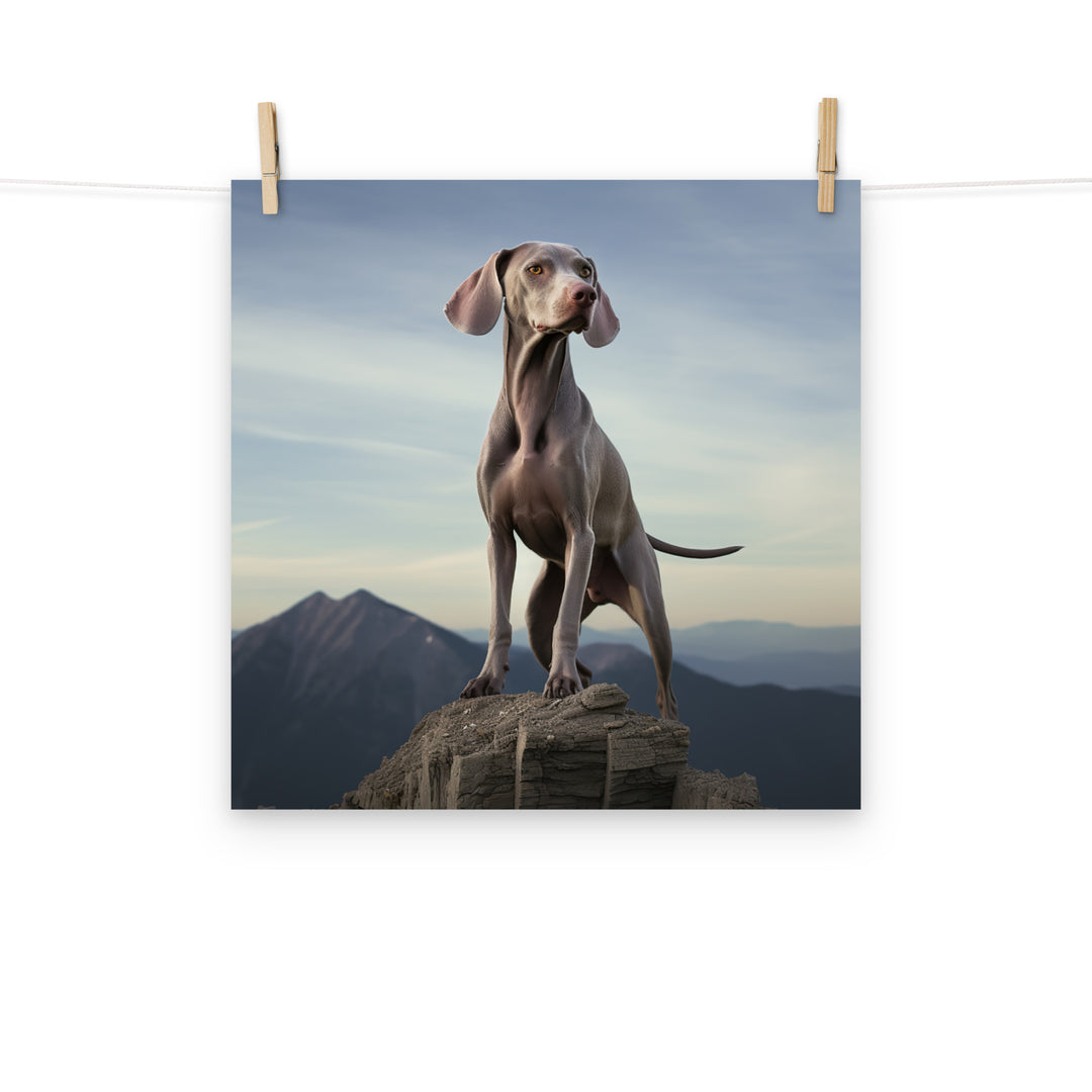 Weimaraner Photo paper poster - PosterfyAI.com
