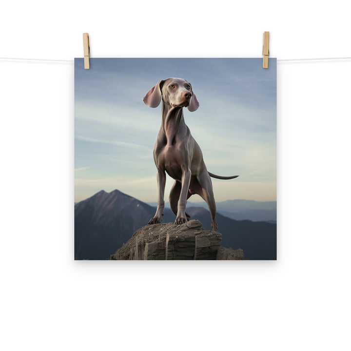 Weimaraner Photo paper poster - PosterfyAI.com