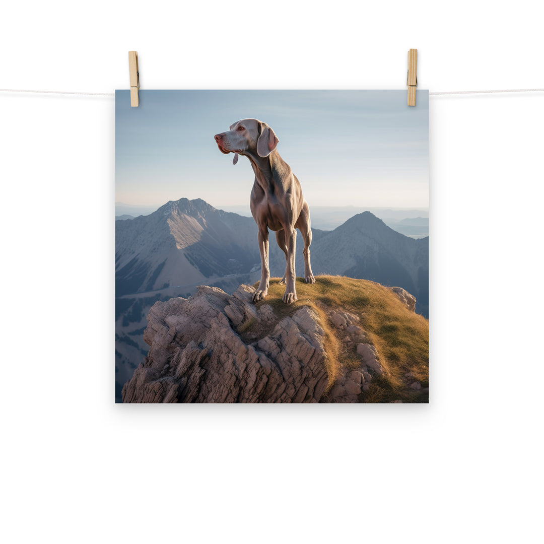 Weimaraner Photo paper poster - PosterfyAI.com