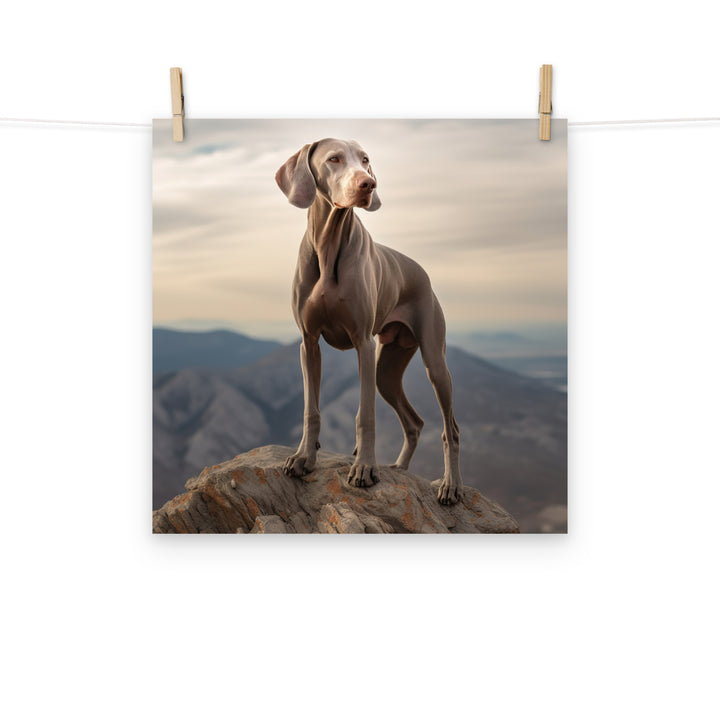 Weimaraner Photo paper poster - PosterfyAI.com