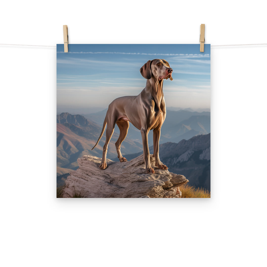 Weimaraner Photo paper poster - PosterfyAI.com