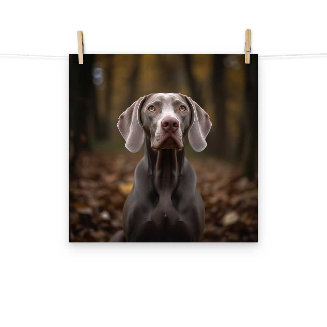 Weimaraner Photo paper poster - PosterfyAI.com