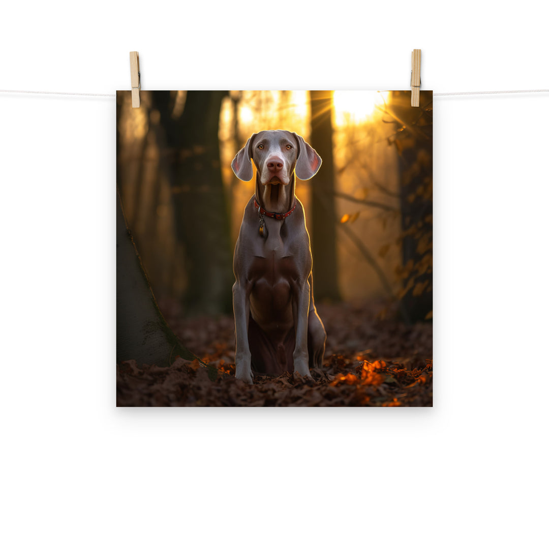 Weimaraner Photo paper poster - PosterfyAI.com